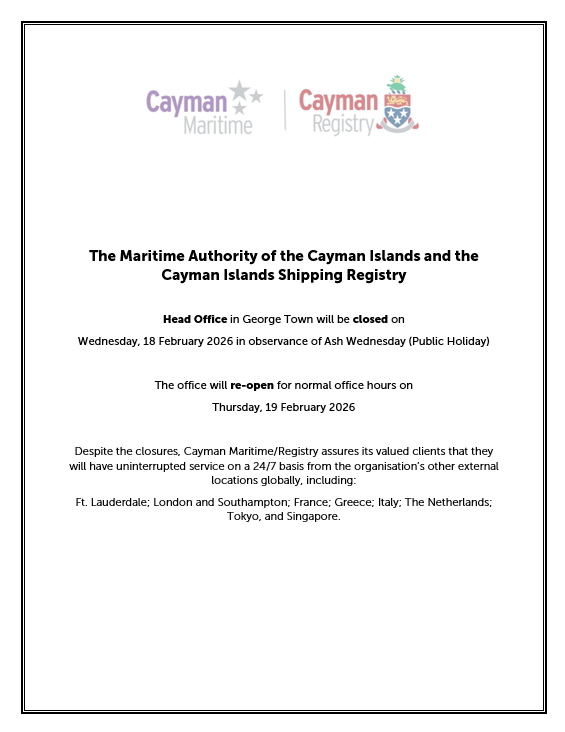 Office Closure - Head Office George Town